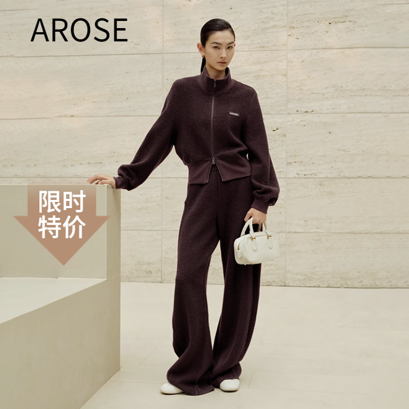 艾诺丝2025双拉链裤子外套104128