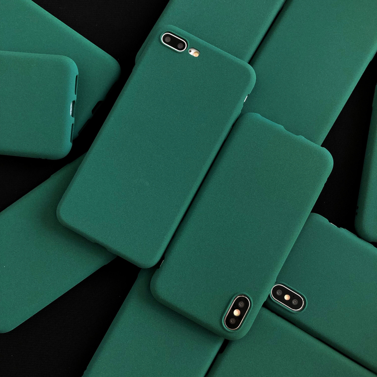 se墨绿色xr适用苹果手机硅胶