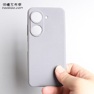 岩砂软壳适用华硕ZenFone10/9手机壳asus磨砂防指纹12Ultra保护套全包硅胶8/7/6网红ins纯灰色ZenFone11Ultra