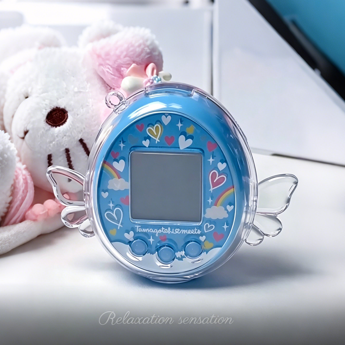 适用拓麻歌子配件meets保护套恶魔翅膀透明硬壳Tamagotchi保护壳图片