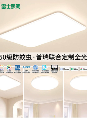 雷士简约普瑞全光谱小白灯吸顶灯