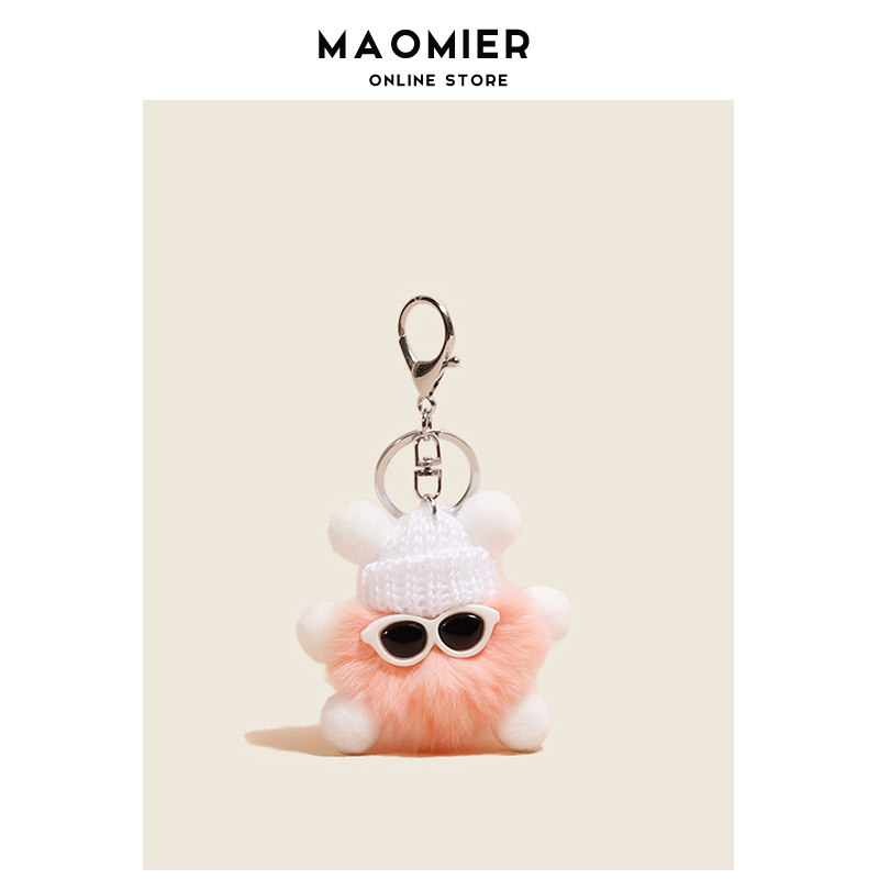 MAOMIER可爱懒兔毛公仔包挂件