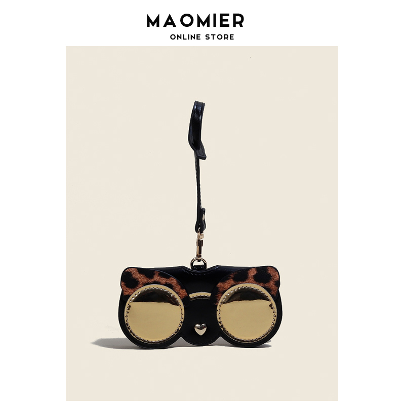 MAOMIER 时尚近视眼镜袋便携女卡通太阳镜墨镜盒高级感防压收纳包
