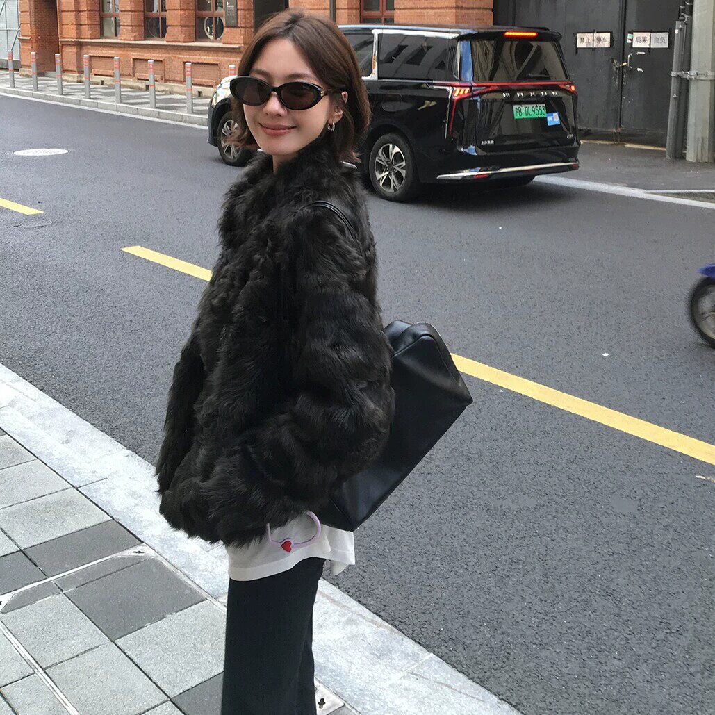 暖绒小湖羊波浪纹羊卷毛