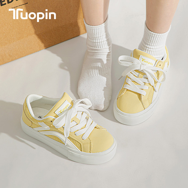 鮀品小清新厚底板鞋女款2026新款小众原创ins、配裙子休闲女鞋子