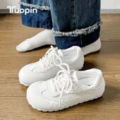 女款 2025新款 配裙子小白鞋 鮀品德训鞋 休闲百搭ins潮帆布小众板鞋