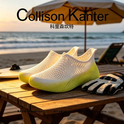 【美式渐变】CollisonKanter2026夏季3D打印洞洞鞋男户外溯溪凉鞋