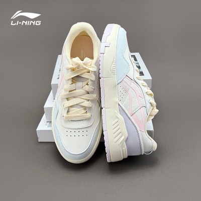 LiNing李宁Common 80s复古百搭厚底增高潮流舒适AGCV208-1JL仓