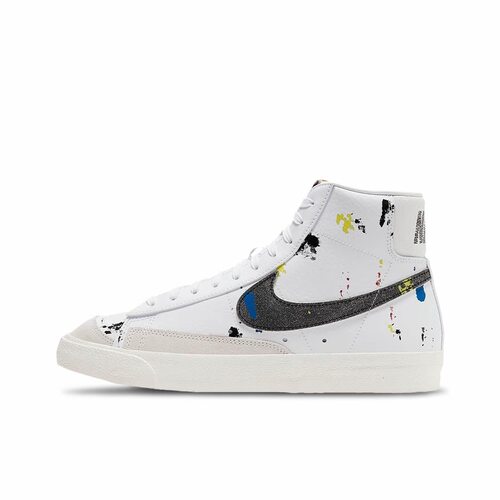 Nike BlazerMid多彩泼墨防滑减震耐磨中帮板鞋男款黑白DC7331-100