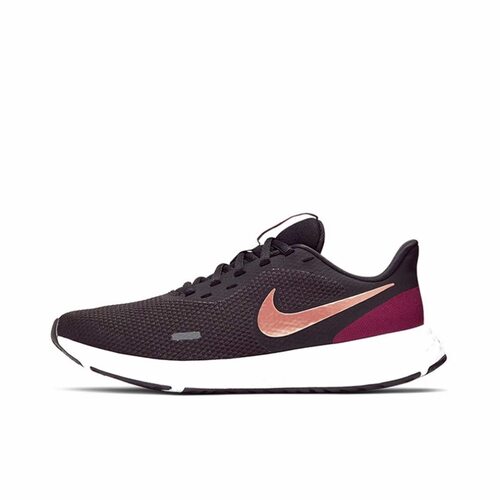 Nike 舒适运动 织物减震防滑耐磨低帮休闲跑步鞋黑紫金BQ3207-003