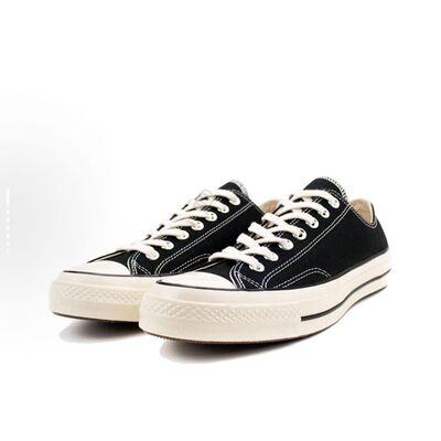 Converse All Star 70s 百搭舒适耐磨 低帮帆布鞋 黑色162058C bl