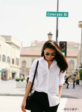 现货 Everlane 女洋气欧货不易皱性感高品质 衬衫衬衣 复古港味