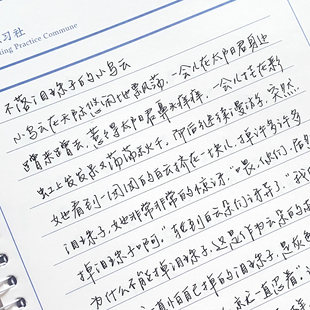 灰灰男女学生手写体漂亮练字帖励志语录描红临摹练字本