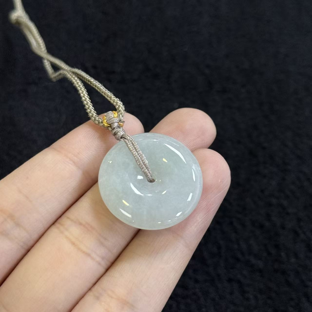 翡翠平安扣吊坠-约25*5mm-多样性发货-F凌-Y6215