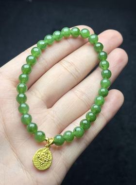 和田玉手串约6mm 多样性发货-Y欣 B6171