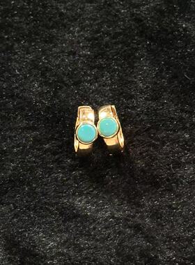 925绿松石耳扣-多样性发货-约5mm-L玲-B84