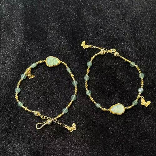 翡翠DIY葫芦手链-多样性发货-约4mm-J翠-Y5215