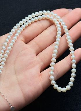 淡水珍珠经典项链-约4mm-多样性发货-ZG珍-A4853