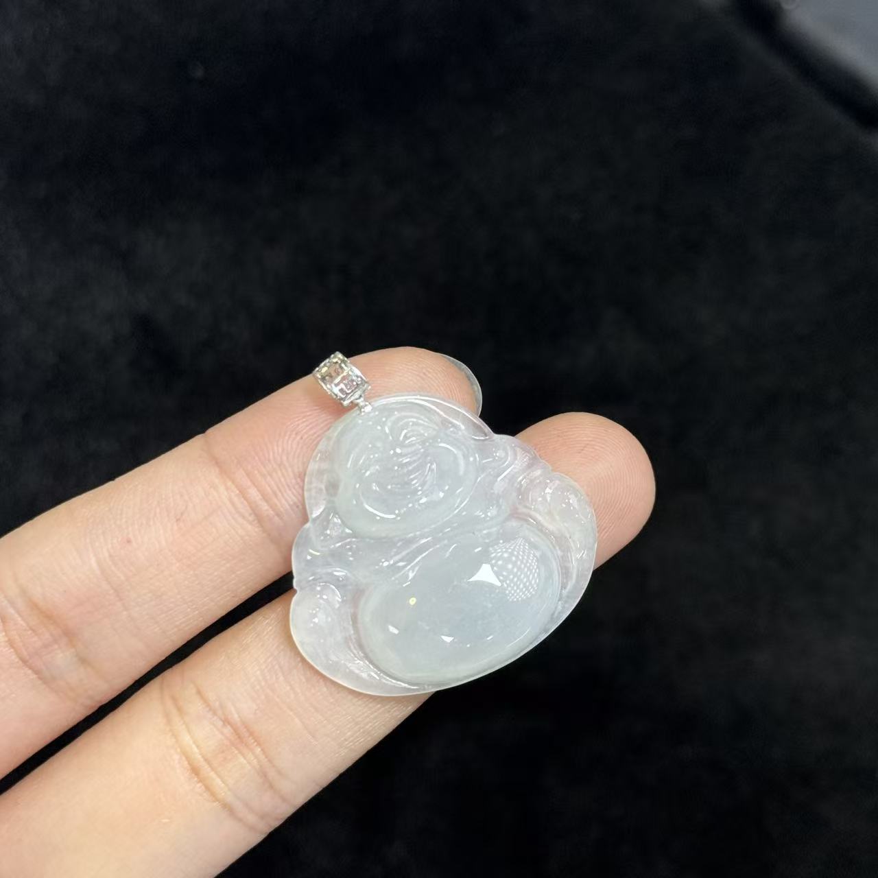 18K翡翠吊坠，约32×29×5mm，多样性发货-C佰，A254