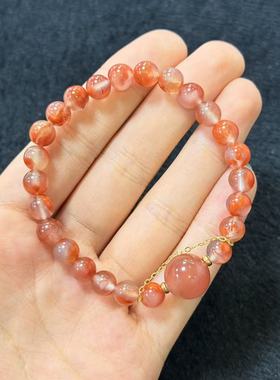 南红（玛瑙）DIY单圈手串-约7mm-多样性发货-Z亿-B9991