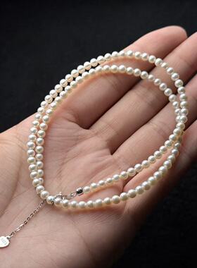 淡水珍珠小米珠项链-约3mm-多样性发货- ZG珍-A2010