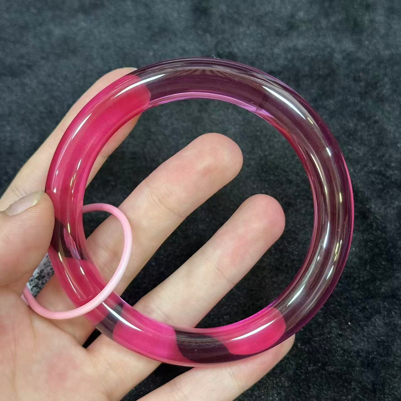 合成红宝石手镯，圈口52-60，多样性发货-Y9173