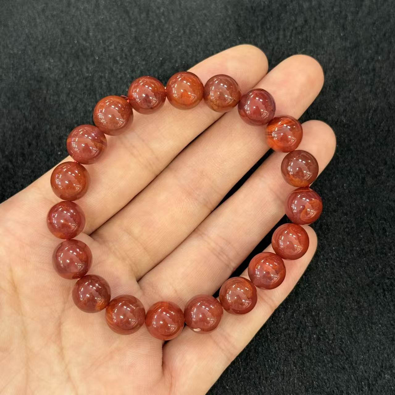 南红（玛瑙）单圈手串-约10mm-多样性发货-H祥-B2801