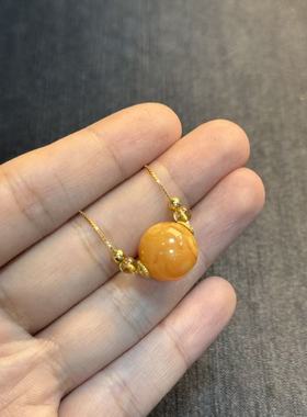 925蜜蜡路路通项链-约13mm-多样性发货-R祥-B3598