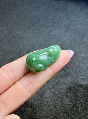 和田玉貔貅吊坠-约33×19×12mm-多样性发货-LSQ德-A5400