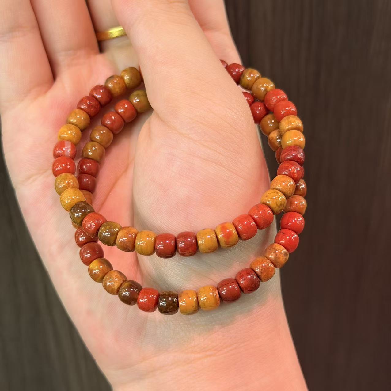 南红（玛瑙）南红手串，约6mm，多样性发货