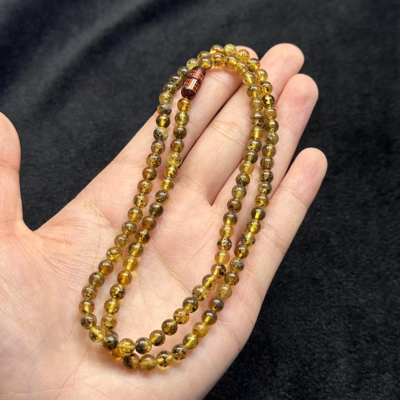 琥珀/蜜蜡项链-约5mm-多样性发货-HL名B456