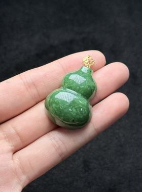 18K金和田玉葫芦吊坠-约40*26*11mm-Y欣 - 多样性发货-A3605
