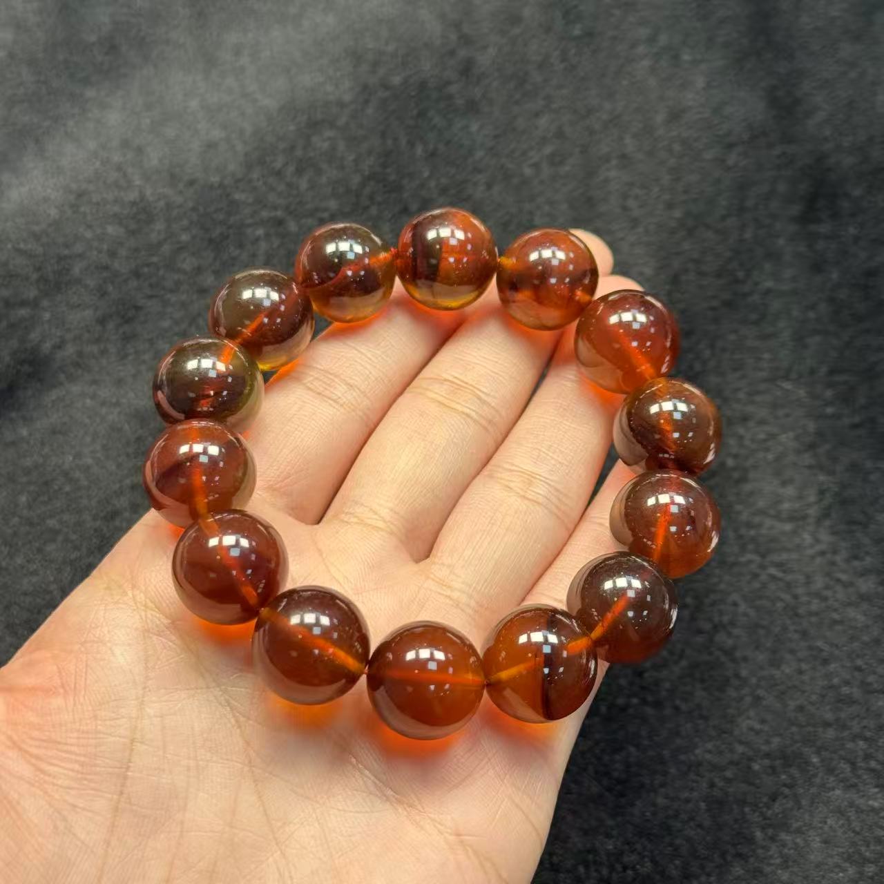 血珀手串-约15mm-多样性发货-HL名 B418