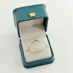 约28 YSP金 多样性发货 V540 11mm 18k和田玉吊坠