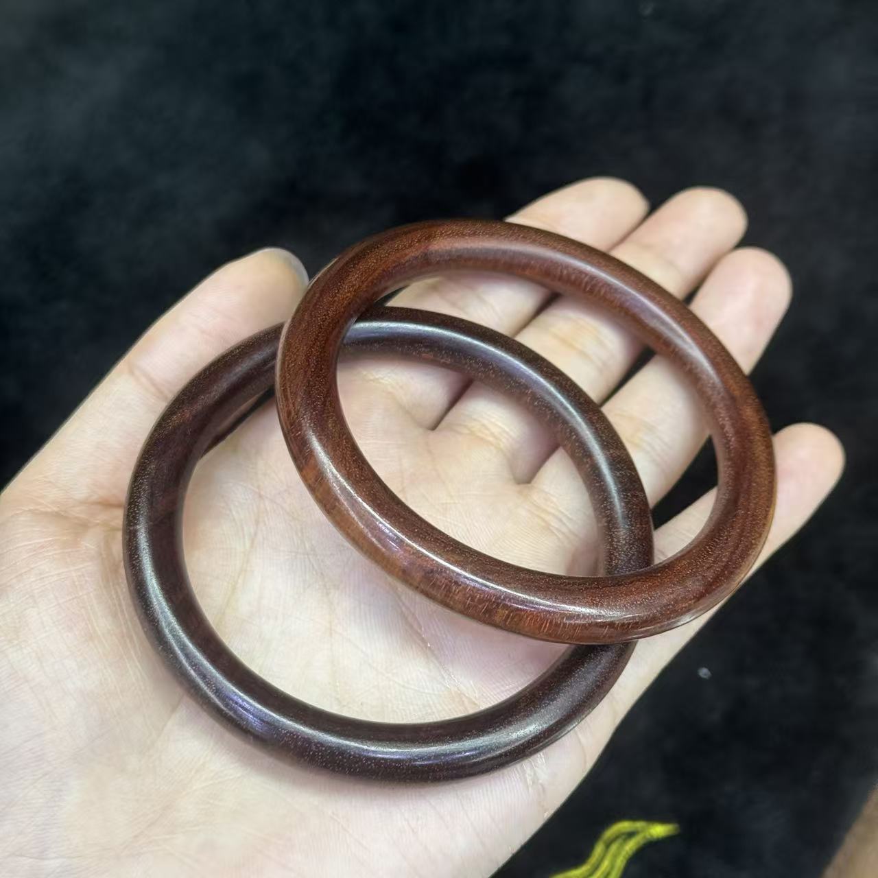 木质紫檀手镯-约8mm-多样性发货-YX聚-B9653