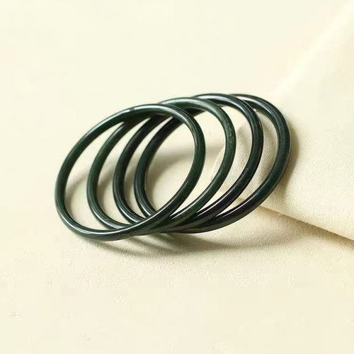 和田玉塔青叮当手镯-约5*5mm-圈口54-65-多样性发货-DY一-Y62