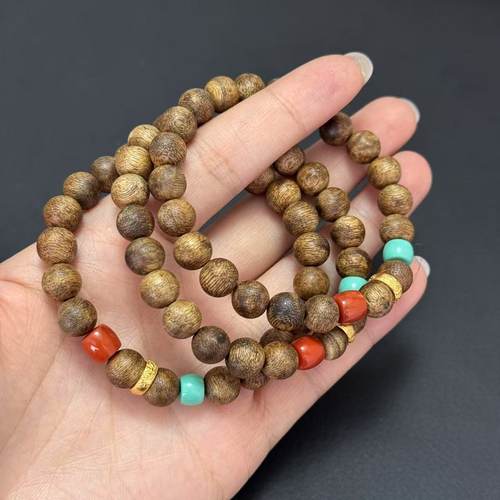 沉香圆珠手串-约8mm-多样性发货-，S缘Y3517