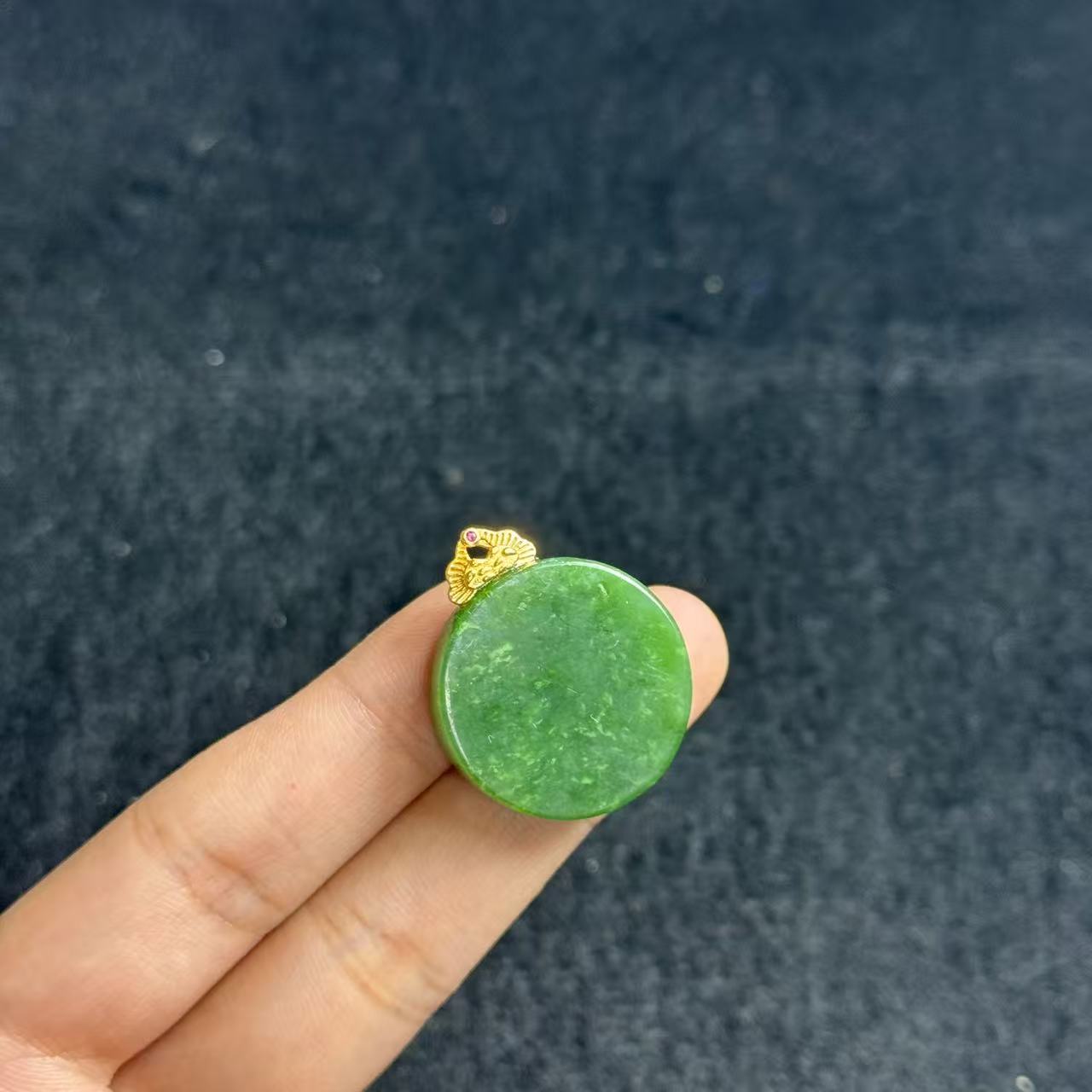 s925银和田玉吊坠-约30*25*6mm-多样性发货Y欣-，B4326