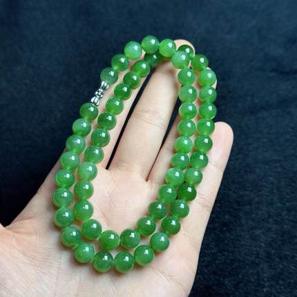 和田玉项链-约8mm-Y华-多样性发货- A2501