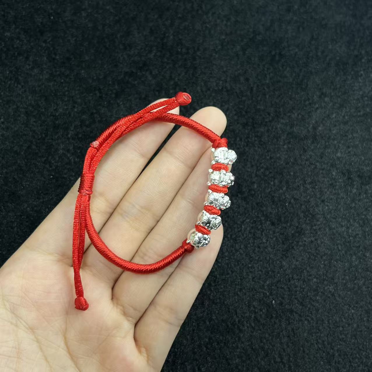 足银999手绳-约10*6mm-B鑫 - 多样性发货-A3839