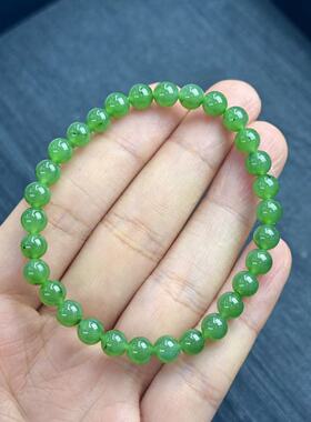 和田玉手串-约5nm-多样性发货-FZ红-A6225