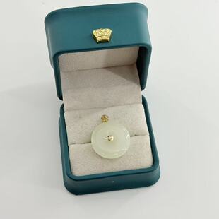 约25 YSP金 多样性发货 V556 5mm 18k和田玉吊坠