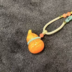 A2303 YC千 蜜蜡葫芦吊坠 约36×23mm