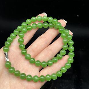 FZ红 多样性发货 Y1871 约8mm 和田玉碧玉项链