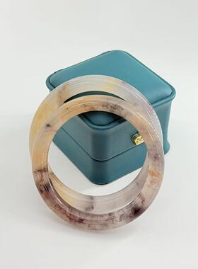 金丝玉（石英岩玉）紫罗兰手镯-约9mm-多样性发货-BD千-V402