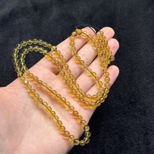 蓝珀108项链-约5mm-多样性发货-HL名 B443