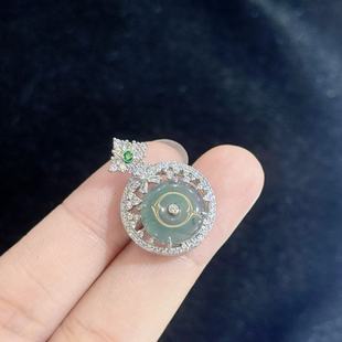 约25 J翠 多样性发货 B8270 7mm 翡翠吊坠