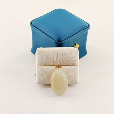 18K和田玉吊坠-约34*20*11mm-多样性发货-Y华-A6344