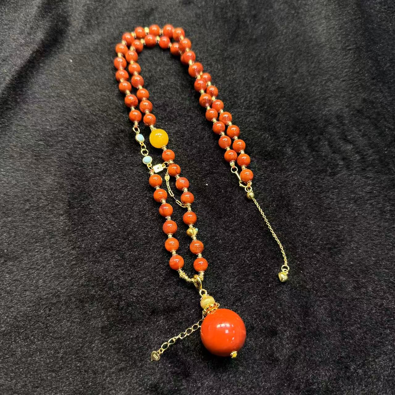 南红（玛瑙）南红项链-约29mm-H祥-多样性发货-祥B589