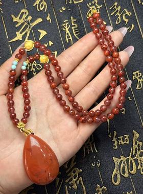 18K南红（玛瑙）DIY项链-约44*29*11mm-多样性发货- H祥- A5963